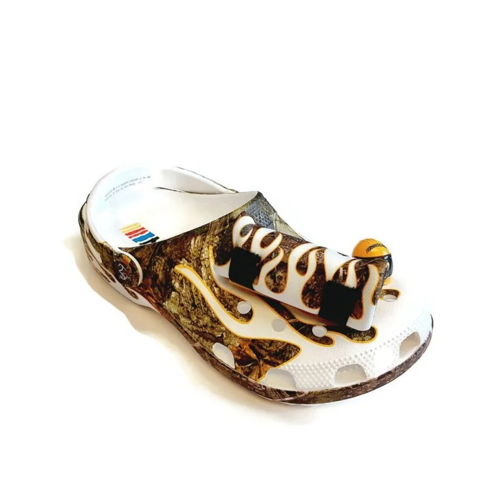 CROCS Mens Size 4 Womens 6 Nascar x Realtree Slip On Classic Clogs Shoes Camo - Picture 3 of 11